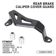 Funparts Suitable for YZ125/250 YZ250F/450F Motorcycle Modified Real Carbon Fiber Calipers Protectio