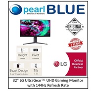 32” LG UltraGear™ UHD Gaming Monitor with 144Hz Refresh Rate - 32GR93U-B