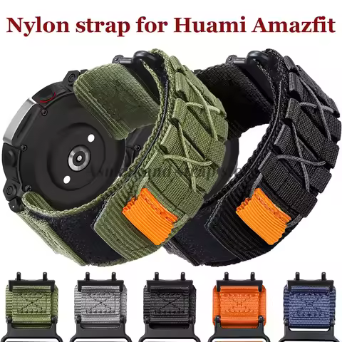 New Nylon Strap for Huami Amazfit T-rex 2 3 Ultra Band for Amazfit T-rex Pro Tyrannosaurus Green Ban