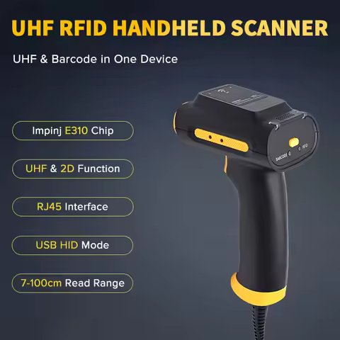 Chainway SR160 UHF RFID Scanner Impinj E310 Chip with 1D/2D Bluetooth USB HID Mode RS232 UHF RFID Re