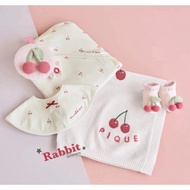 Little Rabbit Grocery Shop Japan Gelato pique Baby Series Fruit & Teddy Bear Short Fleece Blanket