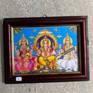 Ganesha,Saraswati,Lakshmi Photo frame | Sami photo frame | 5x7cm
