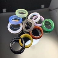 Natural Black Agate Ring Jade Ring Jade Ring Jade Ring Black Jade Color Ring Ring Wrench Finger Natu