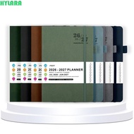 HYLARA‌ 2026-2027 Schedule Book, A5 English Agenda Planner Notebook, Week Planner Simple Convenient 