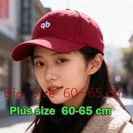 Cotton Baseball Cap Plus Size 60-64 Cm Versatile Wide-brimmed Sun Hat Korean Fashion Peaked Cap