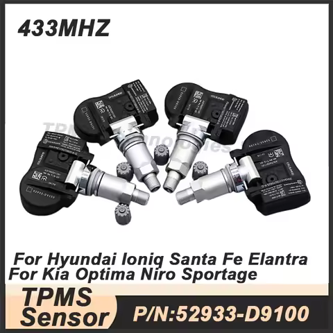 1/4PCS 52933-D9100 TPMS Tire Pressure Sensor For Hyundai Ioniq Santa Fe Kia Niro Optima Sportage Gen