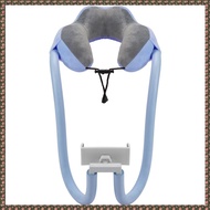 C9(JPTZ) Phone Neck Pillow Holder for Plane Travel Adjustable Cell Phone Stand with 360 Flexible Tab