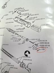 KWA KSC BERETTA貝瑞塔 PMX # I-055 飛機尾蓋E扣