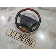 ZEBRANO W124 HALF-WOOD STEERING WHEEL MERCEDES BENZ