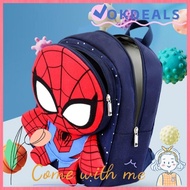 OKDEAL Strawberry Bear Backpack, Adjustable Shoulder Strap Nylon Spiderman School Bag, Gifts Large Capacity Prevent Getting Lost Cute Cartoon Children's Backpack