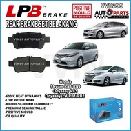 [Rear Brake Pad] Honda Odyssey 2.4 RB1 RB2 RC Stream RN6 RN7 RN8 RN9 LPB Premium Semi Metallic Euro 