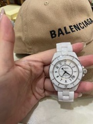 Chanel J12 38mm 香奈兒 陶瓷手錶 白色