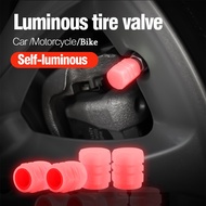 [Ready Stock] 4pcs Penutup Injap Tayar Kereta Luminous Tire Valve Cap Car Motorcycle Vacuum Tire Val