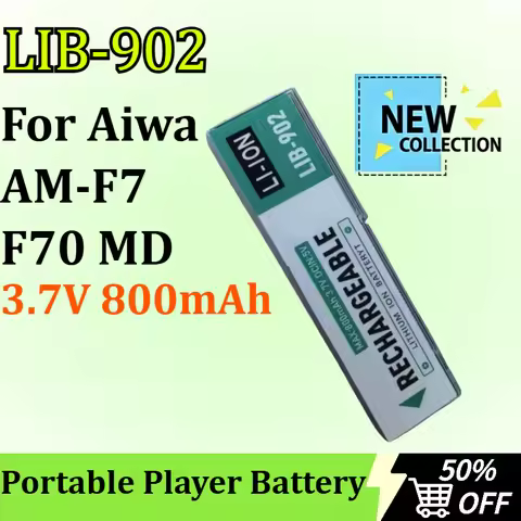 LIB-902 3.7V 800mAh Battery for Aiwa AM-F7/F70 MD Portable Player Battery Replacement Battery