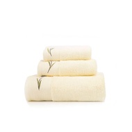 Khăn tắm khăn gội/mặt khăn tay Mollis chất liệu Soybean đậu nành tái tạo làn da thấm hút tốt và mềm