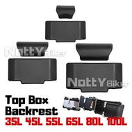 Motorcycle Top Box Backrest Pad Heavy Duty Cushion for 35L 45L 55L 65L 80L 100L Top Box Comfortable 