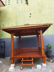 gazebo minimalis jati Jepara murah