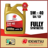 IDEMITSU 4Liter 5W-40 Fully Synthetic SN/CF Engine Oil