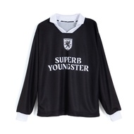 JRS CHILDHOOD BALDWIN SUPERB YOUNGSTER STREETWEAR/ JERSEY/ OVERSIZE/ BOXY/ RETRO/ VINTAGE/ NFL/