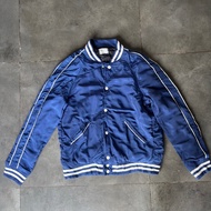 Browny Blue Stripes Bomber Jacket Woman