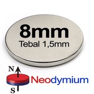 Strong White Silver Neodymium Magnet Round Coin Disc 8x1.5mm 8x1.5 8x1.5 8x1.5mm