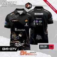 Baju /Jersey Game Terbaru GRATIS Nickname & Logo / Jersey Gaming Fullprint PREMIUM Terbaik / Kaos Ga