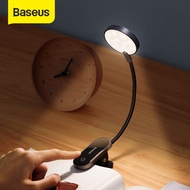 Baseus led lights Clip Table Lamp Stepless Dimmable Wireless Desk Touch USB Rechargeable Portable Ni