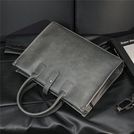 📿 New Retro Business Casual Briefcase Korean Men's Bag Handbag Shoulder Crossbody Bag File Bag Trendy Men's Bag