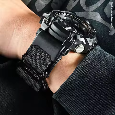 for Casio G-SHOCK mudmaster GWG-1000/GB series sports mountaineering nylon canvas watch strap for me