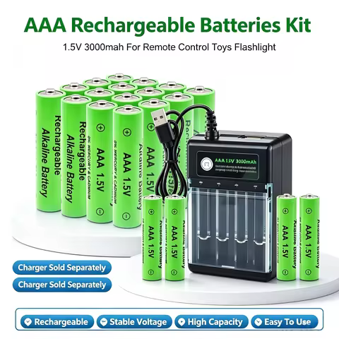 Original Rechargeable Battery AAA 3000mAh 1.5V For Computer Clock Radio Video Game Digital Camera AA