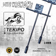 TEKIPO T-TYPE SOCKET 8 10 12 14 17 19 MM / BLACK T-SOCKET WRENCH / TOOLS - TOOLS