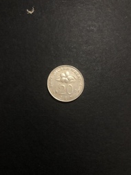 Koin kuno malaysia 20 sen tahun 1991 CL15
