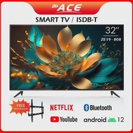 Ace 32 UHD Smart Google TV ZE19 (Android 12, Netflix, Youtube, Chromecast) with FREE BRACKET