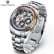 PAGANI DESIGN PD-1653 Fashion Brand Automatic Mechanical Men's Watch Business Stainless Steel 100M W