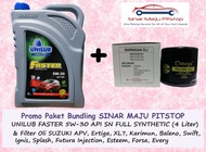 Paket Oli Mobil UNILUB FASTER 5W-30 & Filter Oli SUZUKI APV & ERTIGA