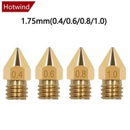 HOTWIND MK8 CHT Nozzle High Flow Nozzles 0.4mm 0.6mm For 1.75mm CR10 CR10S KP5L Ender-3 3D Printer Accessories L3W8
