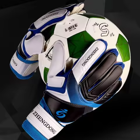 Wear-resistant Football Gloves Anti-slip Excellent Goalkeeper Training Gloves Non-Slip Thick Latex F