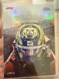 Topps Chrome Oliver Bearman F1 卡