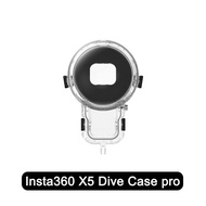 เคส Pro ดำน้ำที่มองไม่เห็น X5 Insta360ใหม่ของแท้164ft เปลือกใต้น้ำกระเป๋ากล้องกันน้ำระดับพรีเมียม50เ