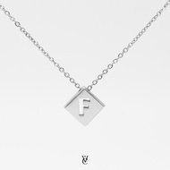 Valichain - Alphabet Necklace (White Gold)