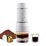 Cafelffe 3 In1 Portable Coffee Machine Manual Espresso Maker For Capsule & Ground Hand Press Brewer