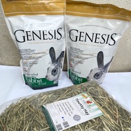 SUPER SAVER - Genesis Extruded Timothy Rabbit Food (1kg x 2) + 500g Premium USA Timothy Hay