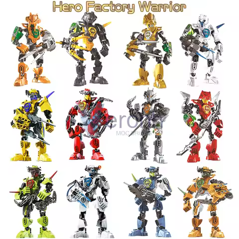 Star Warrior Hero Factory Action Figures Collection Building Blocks Furno Nex Anime Soldiers Combina