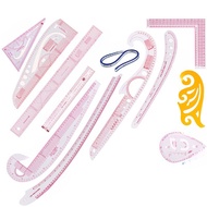 Curve Ruler Button Curve Ruler Clothing Ruler Pattern Ruler Cutting Ruler Set Sleeve Cage Ruler Plac