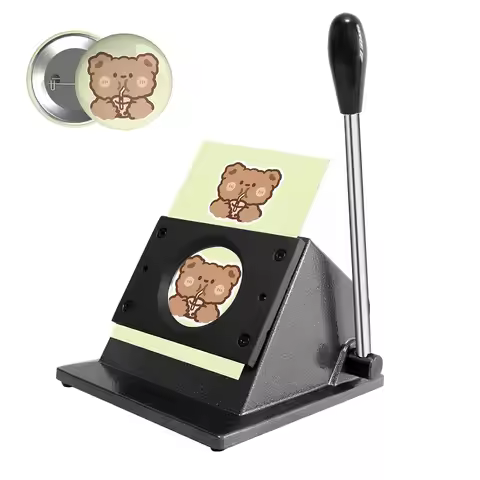 2.28" 58mm Button Paper Cutter, 2.75”/70mm Diameter Circle Cutter Circle Punch, Round Paper Cutter, 