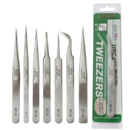 MT- Stainless steel industrial anti-static tweezers watchmaker repair tool with safety label