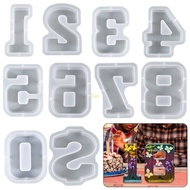 flgo Creative Numbers Heart Dollars Silicone Mold 0-8 Numbers Silicone Mold Suitable for Decoration 