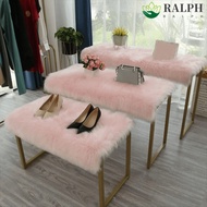 RALPH Fluffy Carpet, Simple Fluffy Surface Faux Fur Rug, Table Cover Shaggy Soft Sheepskin Rug Bedro
