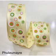 4cm round patterned silk ribbon (ribbon)