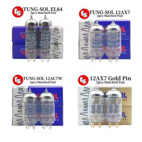 TUNG-SOL 12AX7 12AU7W EL84 Vacuum Electron Tube ECC83 12AU7 ECC82 6BQ5 6P14 Tubes HIFI Audio Valve A